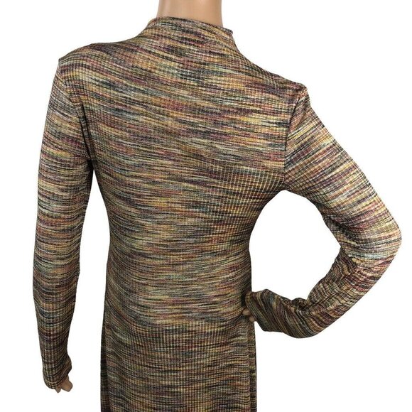 Samsoe Samsoe Size S Lydia Ribbed Knit‎ Midi Sweater Dress Multicolor A-Line - Picture 9 of 12